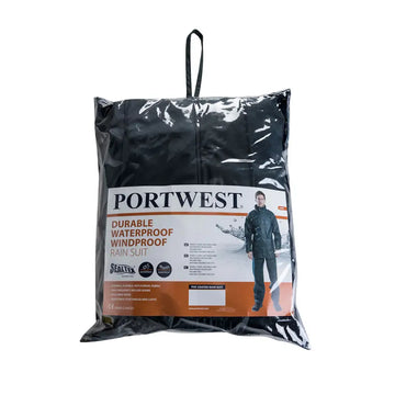 Portwest Sealtex Essential Rainsuit (2 Piece Suit) - Navy / L