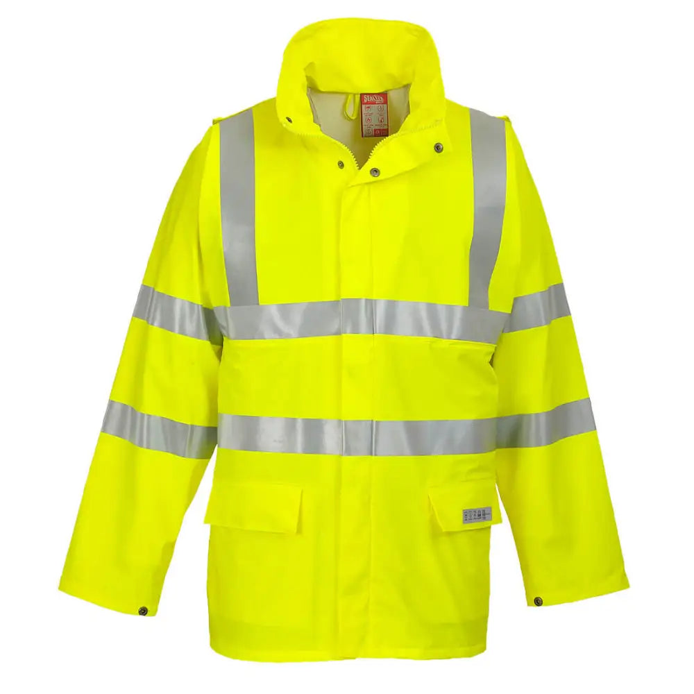 Portwest Sealtex Flame Hi-Vis Jacket - Yellow / 4XL