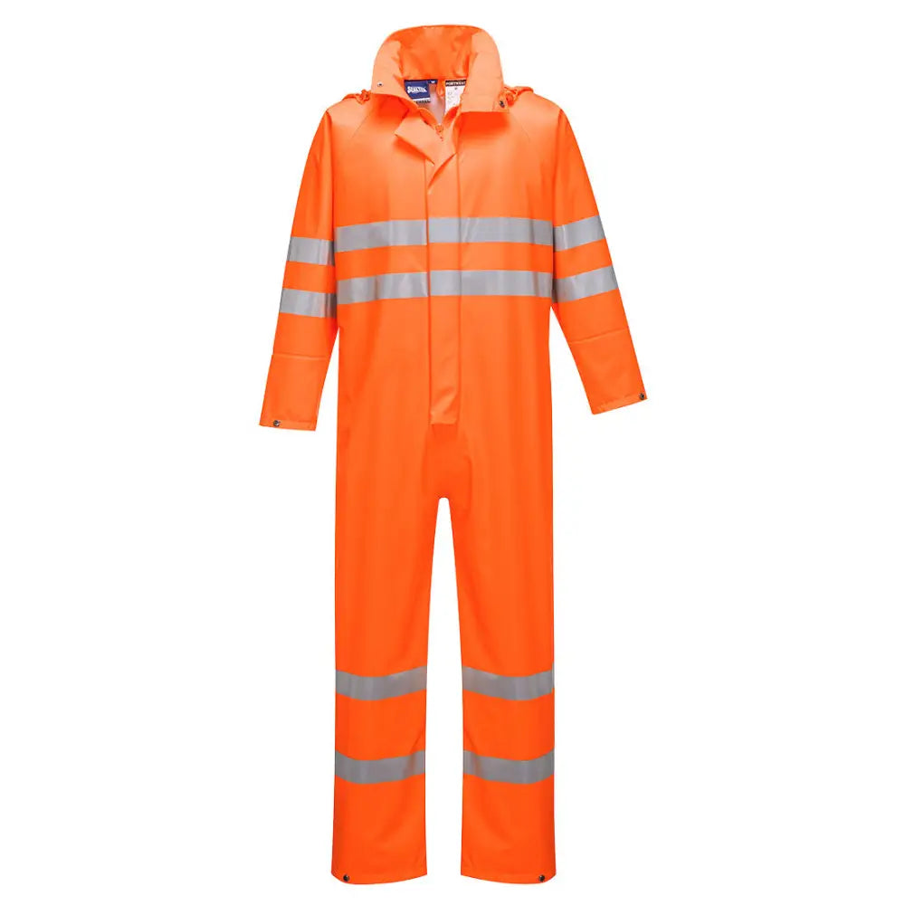 Portwest Sealtex Ultra Hi-Vis Rain Coverall - Orange / L