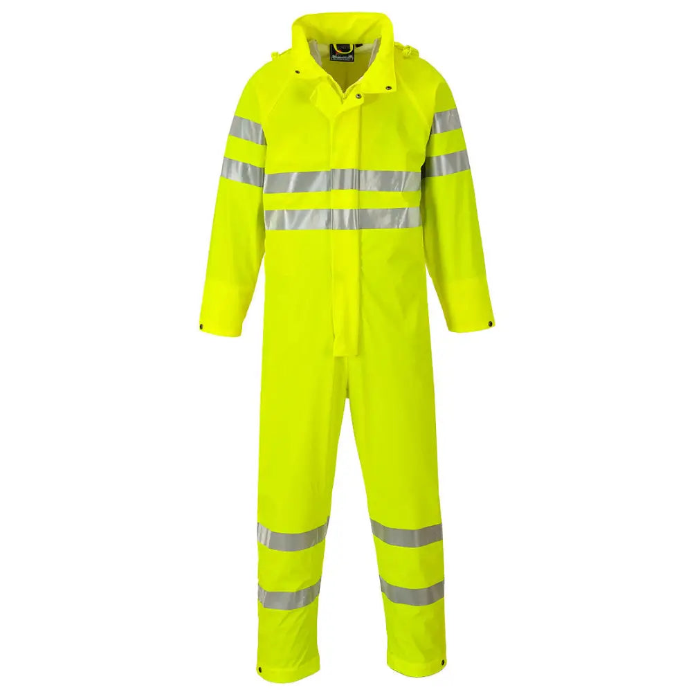 Portwest Sealtex Ultra Hi-Vis Rain Coverall - Yellow / L