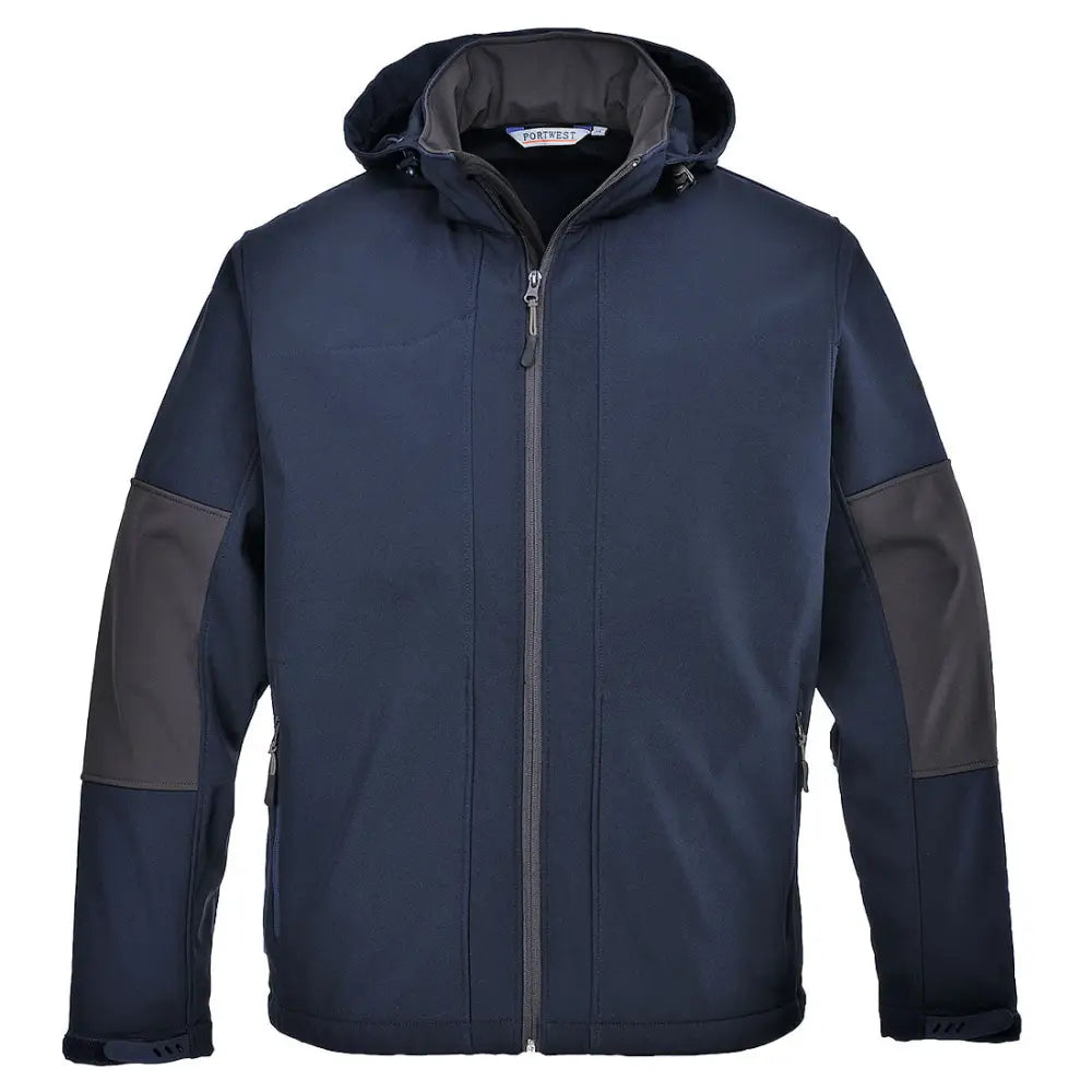 Portwest Softshell with Hood (3L) - Black / L