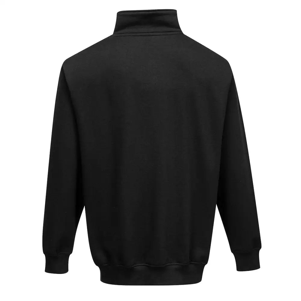 Portwest Sorrento Zip Neck Sweatshirt - Black / L