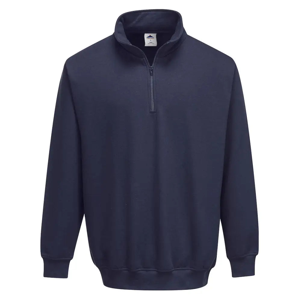 Portwest Sorrento Zip Neck Sweatshirt - Navy / L