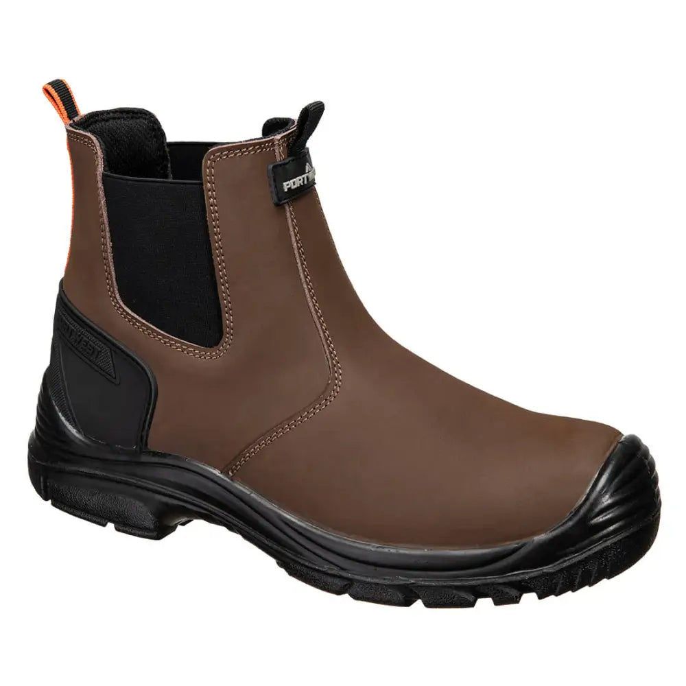 Portwest Steel Action Nubuck Dealer Boot S7 SC FO SR - Brown/Black / 36