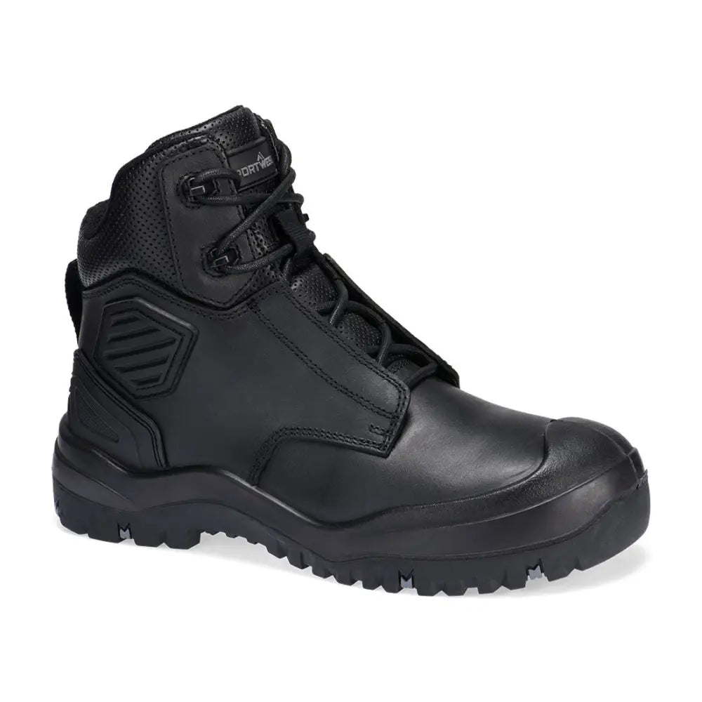 Portwest Steel Leather Ankle Boot S3 SC HRO HI CI LG SR FO - Black / 37
