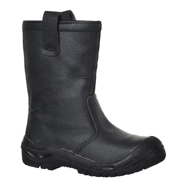 Portwest Steel Leather Rigger Boot S3 SR - Black / 38