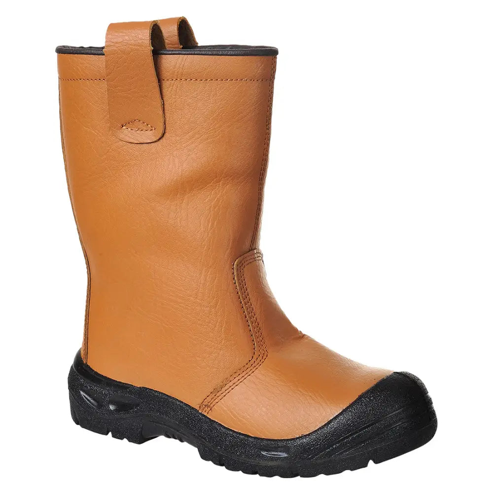 Portwest Steel Leather Rigger Boot S3 SR - Tan / 38