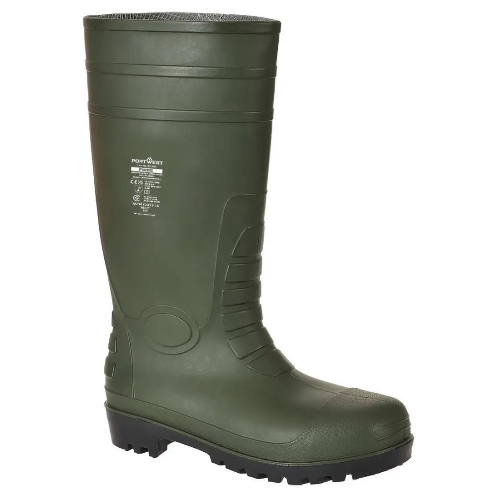 Portwest Steel PVC Wellington S5 FO - Green / 36