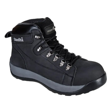 Portwest Steelite Mid Cut Nubuck Boot SB HRO - Black / 38
