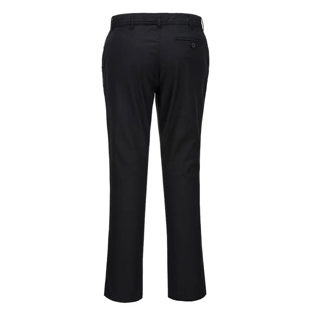 Portwest Stretch Slim Chino Trousers - Black / 28