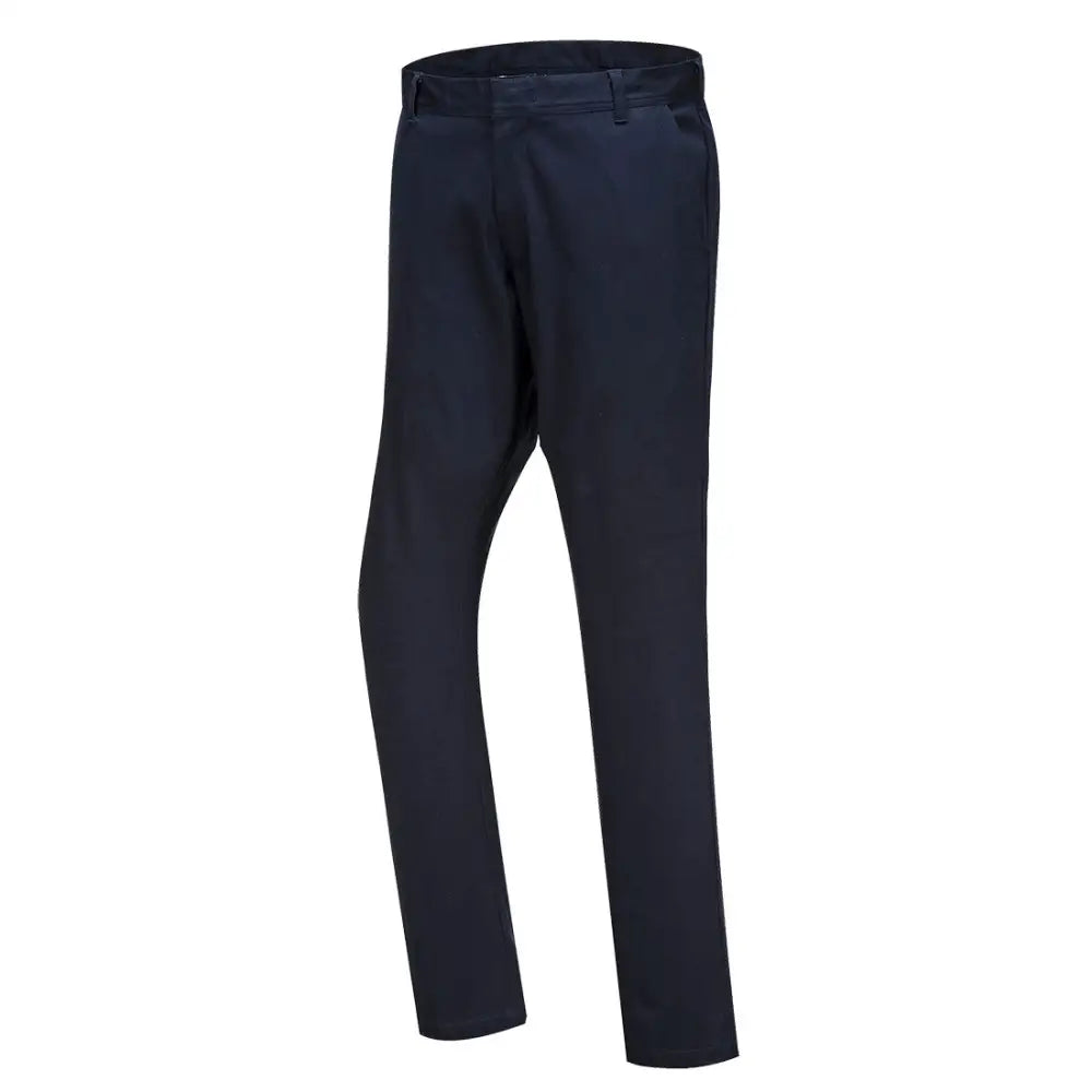 Portwest Stretch Slim Chino Trousers - Dark Navy Short / 28