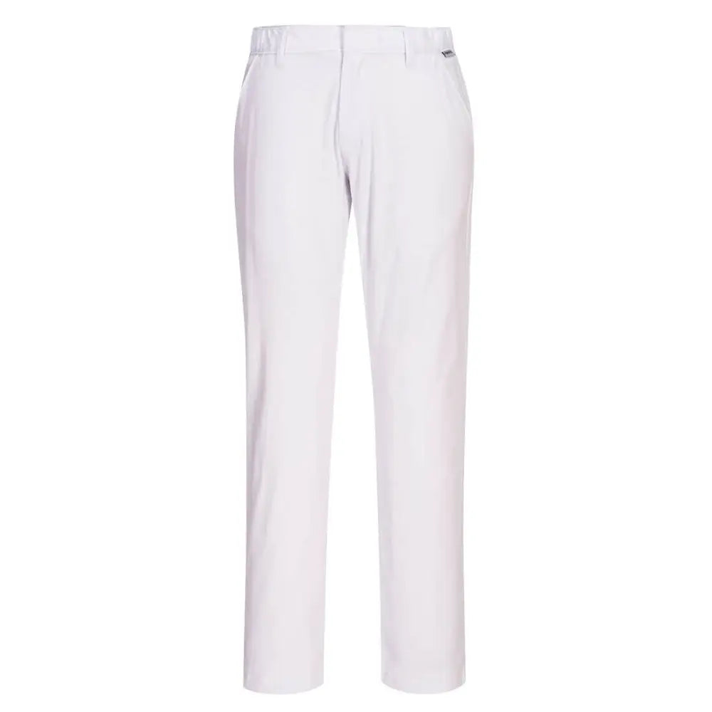 Portwest Stretch Slim Chino Trousers - White / 28