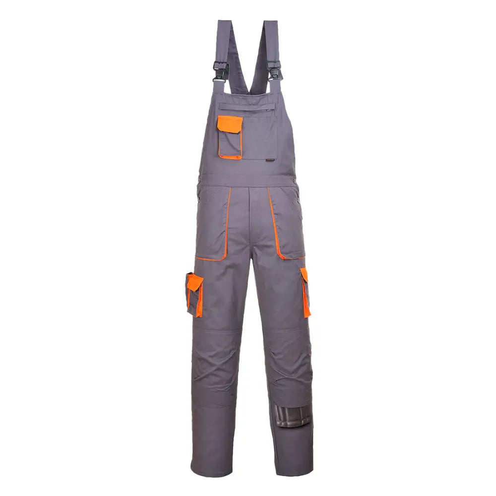 Portwest Portwest Texo Contrast Bib and Brace - Grey Tall / L