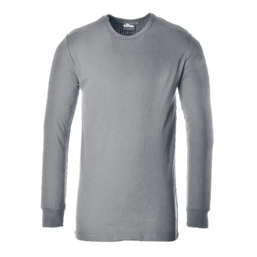 Portwest Thermal T-Shirt Long Sleeve - Grey / L