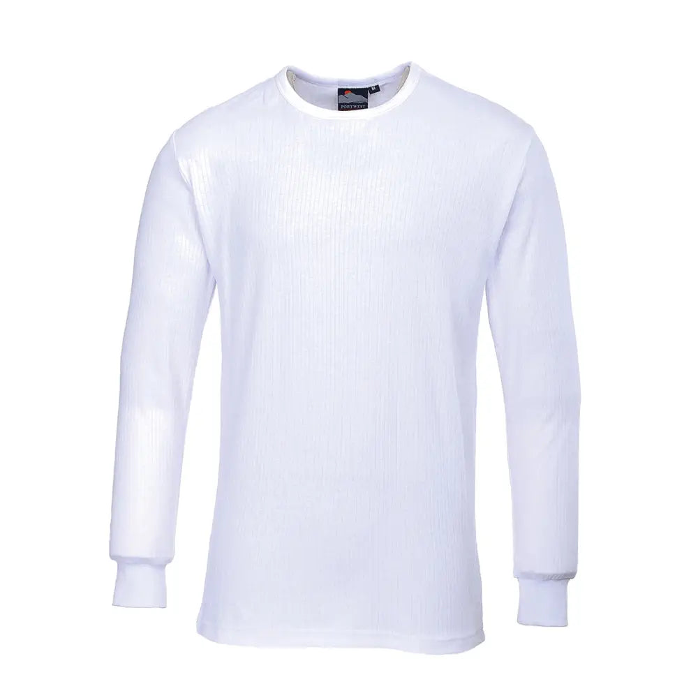 Portwest Thermal T-Shirt Long Sleeve - White / L