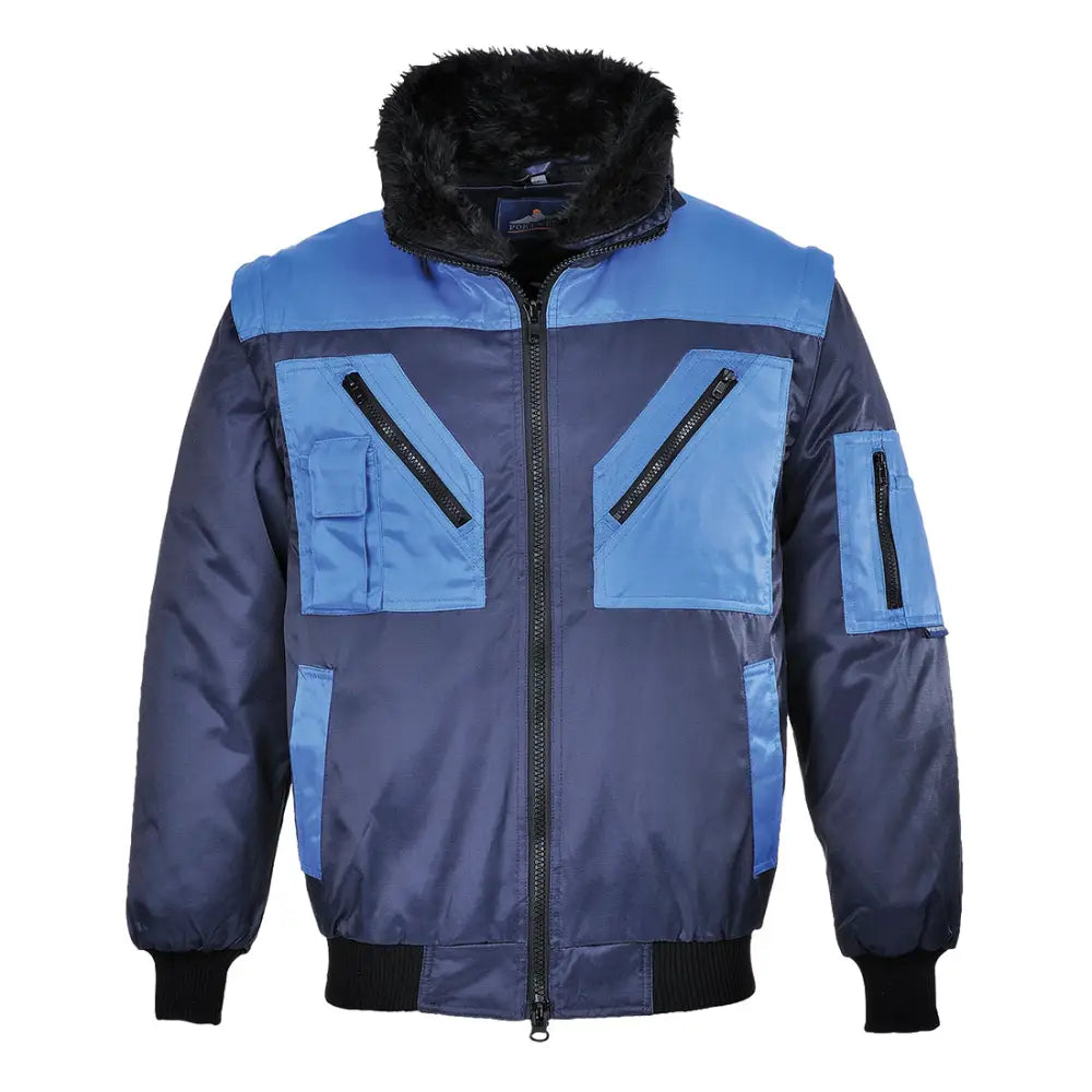 Portwest Two Tone Pilot Jacket - Navy / 4XL
