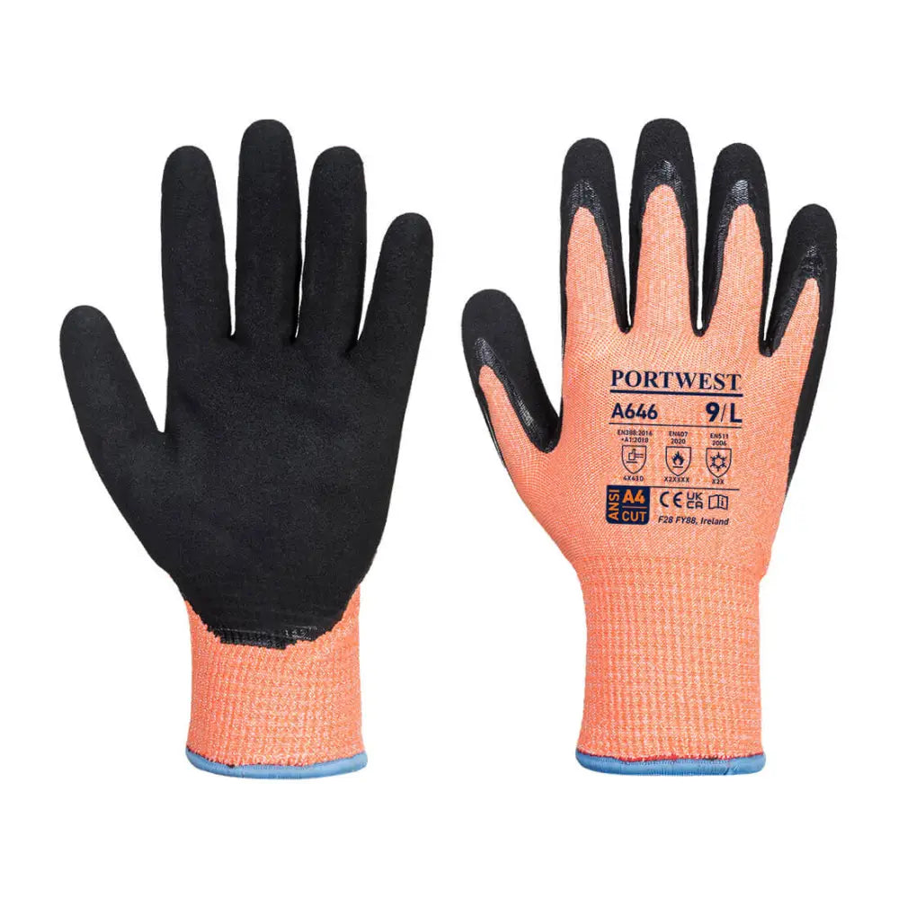 Portwest Vis-Tex Winter Cut D13 Nitrile Glove - L