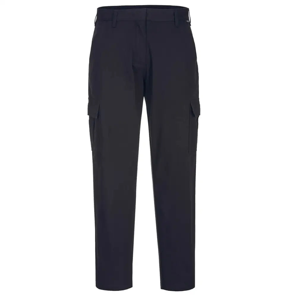 Portwest Women’s Stretch Cargo Trousers - Black / 24