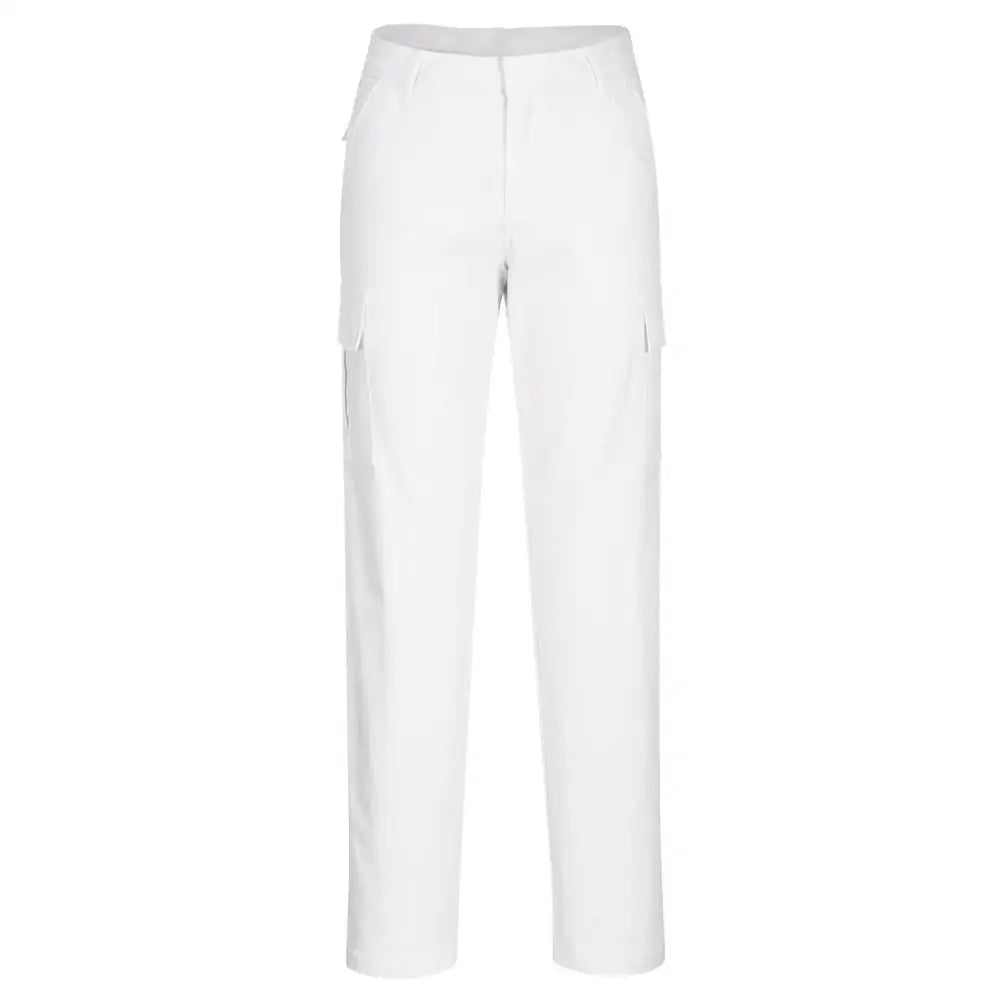 Portwest Women’s Stretch Cargo Trousers - White / 26