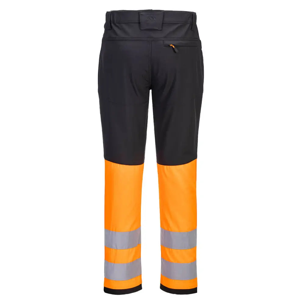 Portwest WX2 Eco Hi-Vis Class 1 Service Trousers - Orange/Black / 28