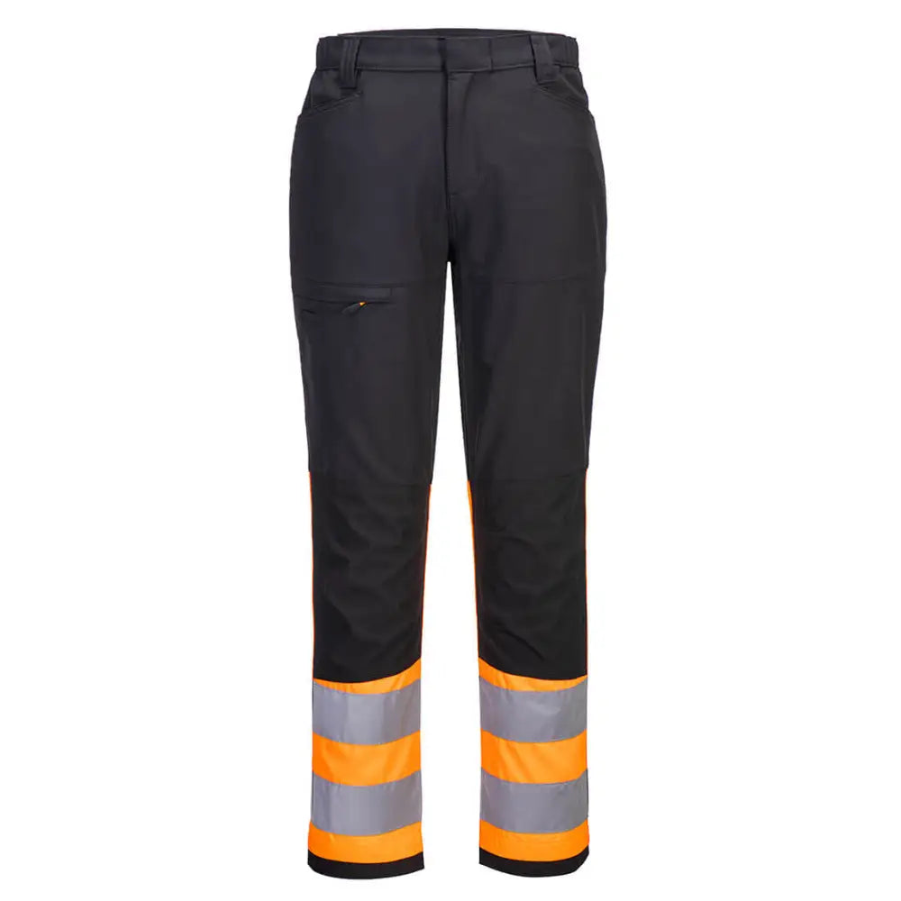 Portwest WX2 Eco Hi-Vis Class 1 Service Trousers - Orange/Black / 28