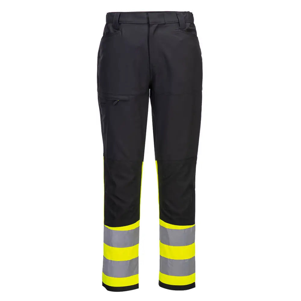 Portwest WX2 Eco Hi-Vis Class 1 Service Trousers - Yellow/Black / 28