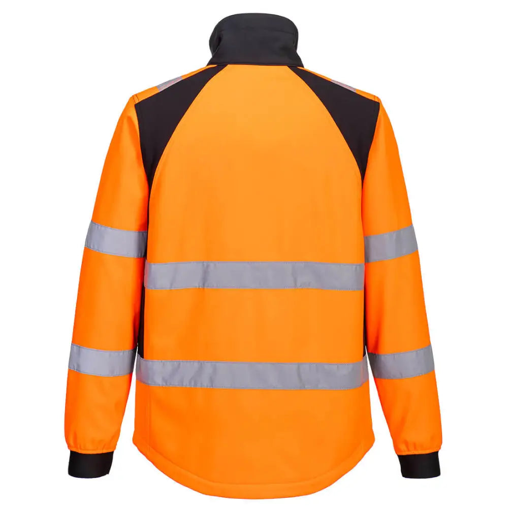 Portwest WX2 Eco Hi-Vis Softshell (2L) - Orange/Black / L