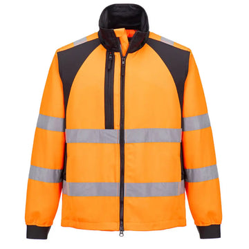 Portwest WX2 Eco Hi-Vis Work Jacket - Orange/Black / 4XL