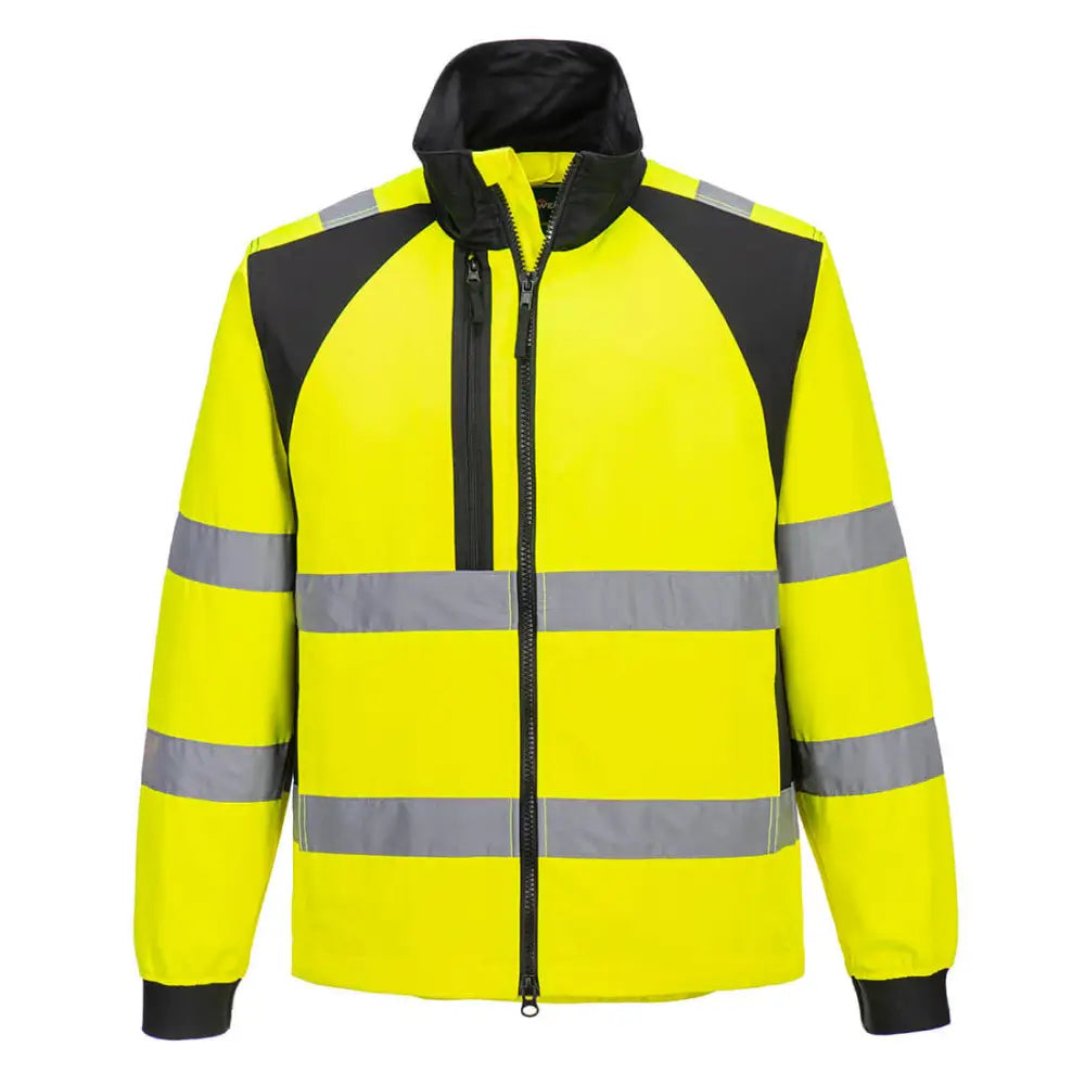 Portwest WX2 Eco Hi-Vis Work Jacket - Yellow/Black / 4XL