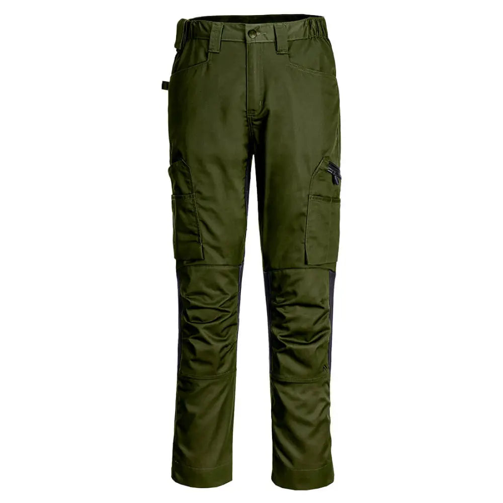 Portwest WX2 Eco Stretch Trade Trousers - Olive Green / 28