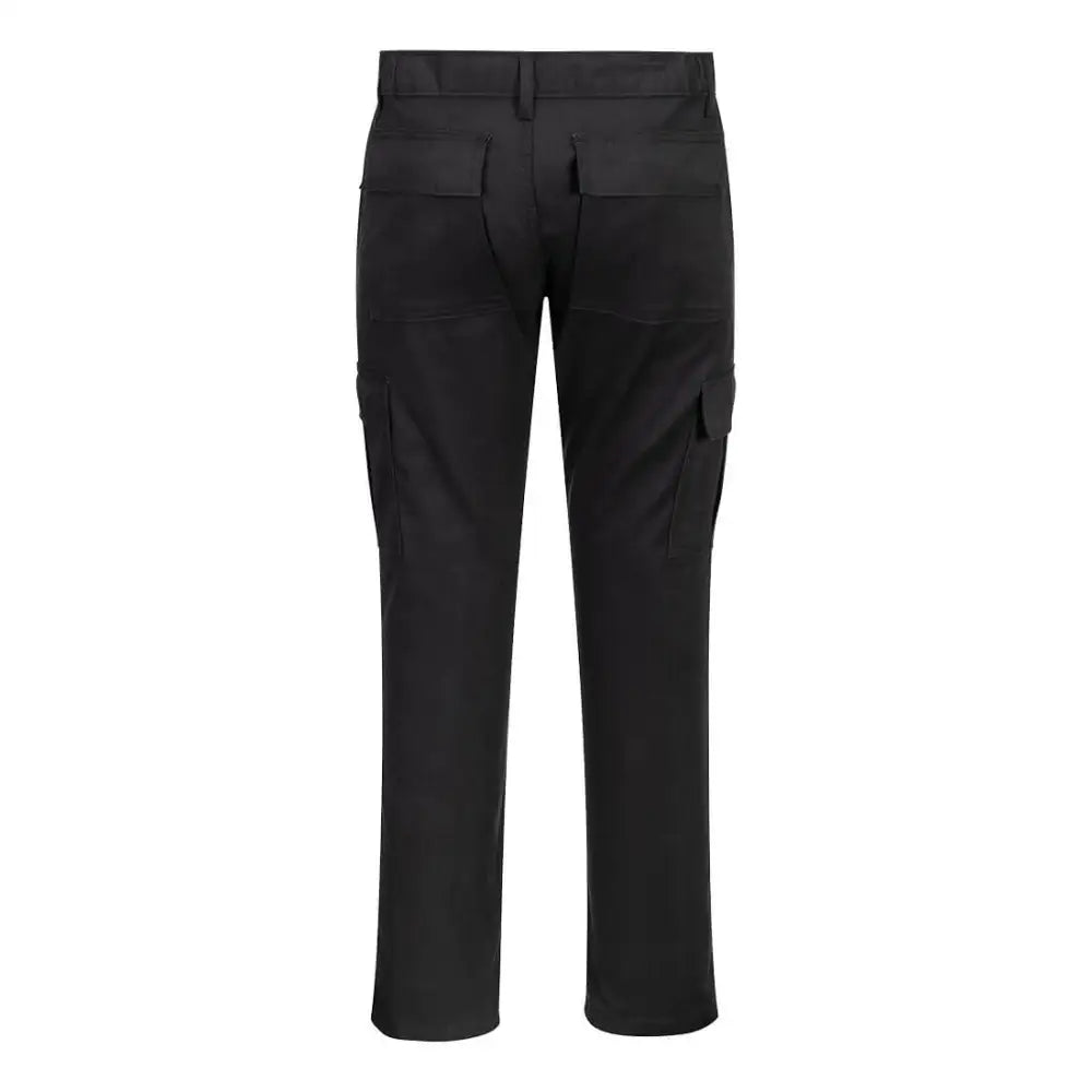 Portwest WX2 Stretch Slim Fit Combat Trousers - Black / 28