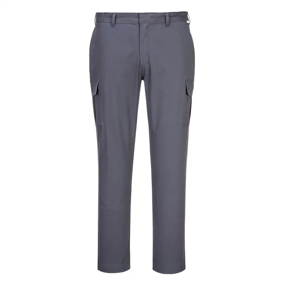 Portwest WX2 Stretch Slim Fit Combat Trousers - Charcoal Grey / 28