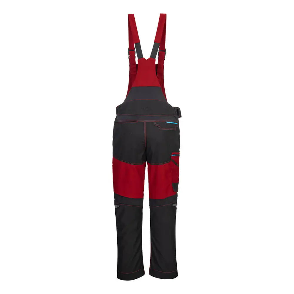 Portwest WX3 Bib and Brace - Deep Red / L