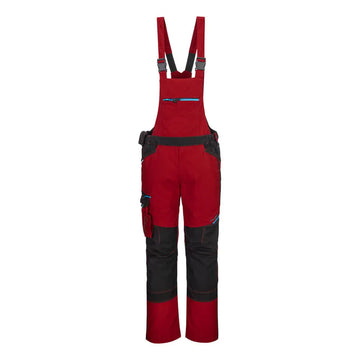 Portwest WX3 Bib and Brace - Deep Red / L
