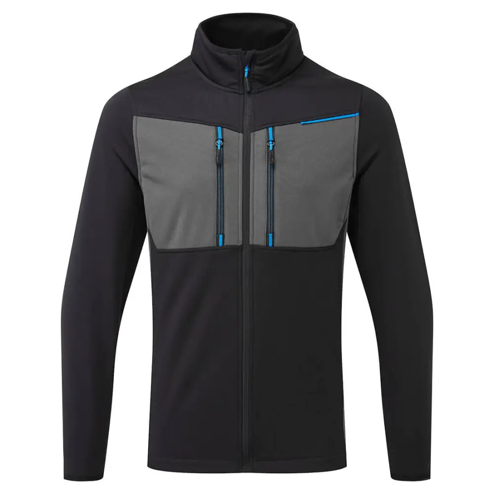 Portwest WX3 Full Zip Tech Fleece - Black / L