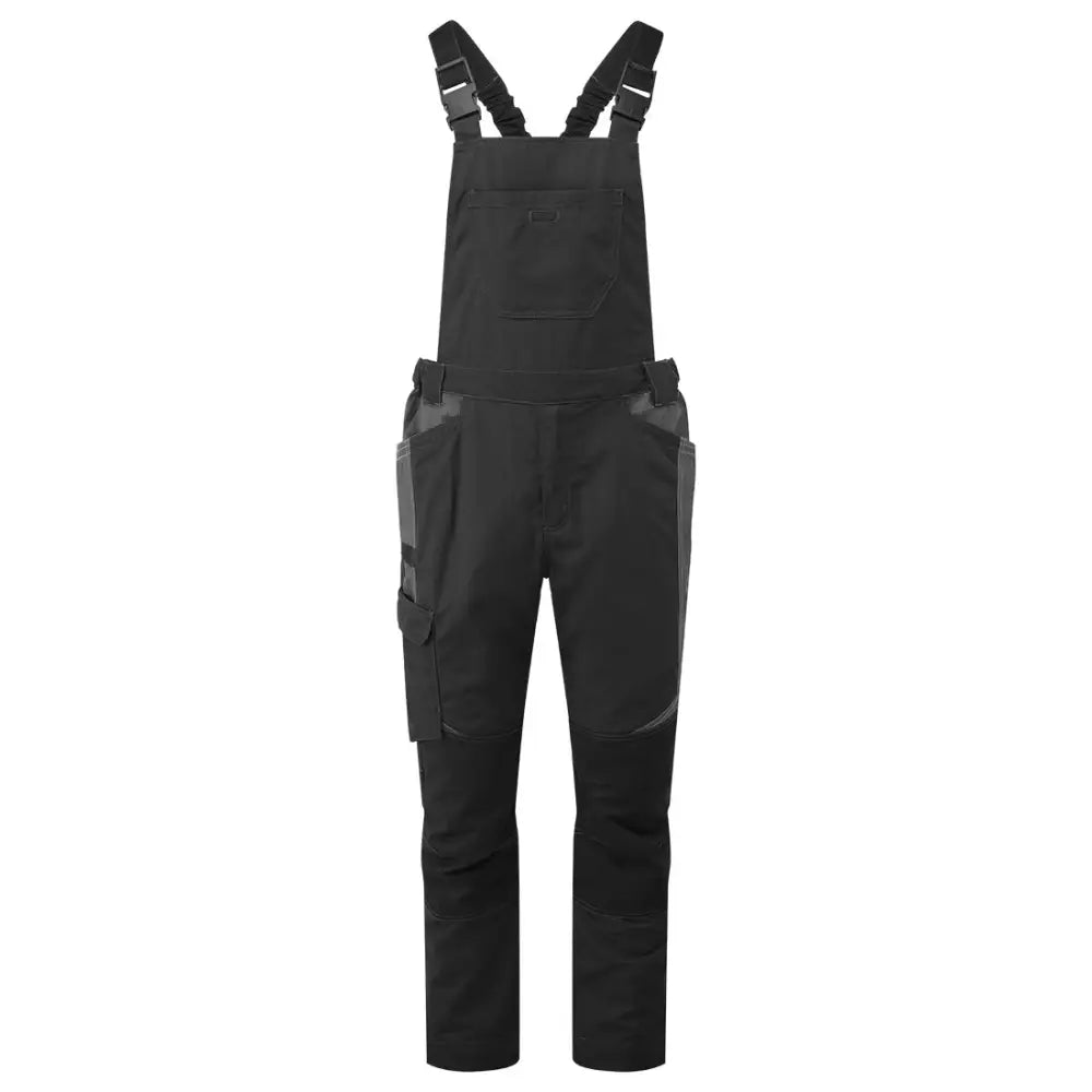 Portwest WX3 Industrial Wash Bib and Brace - Black / L