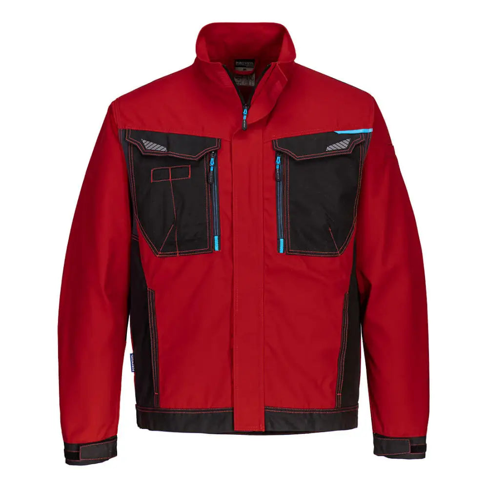 Portwest WX3 Work Jacket - Deep Red / L
