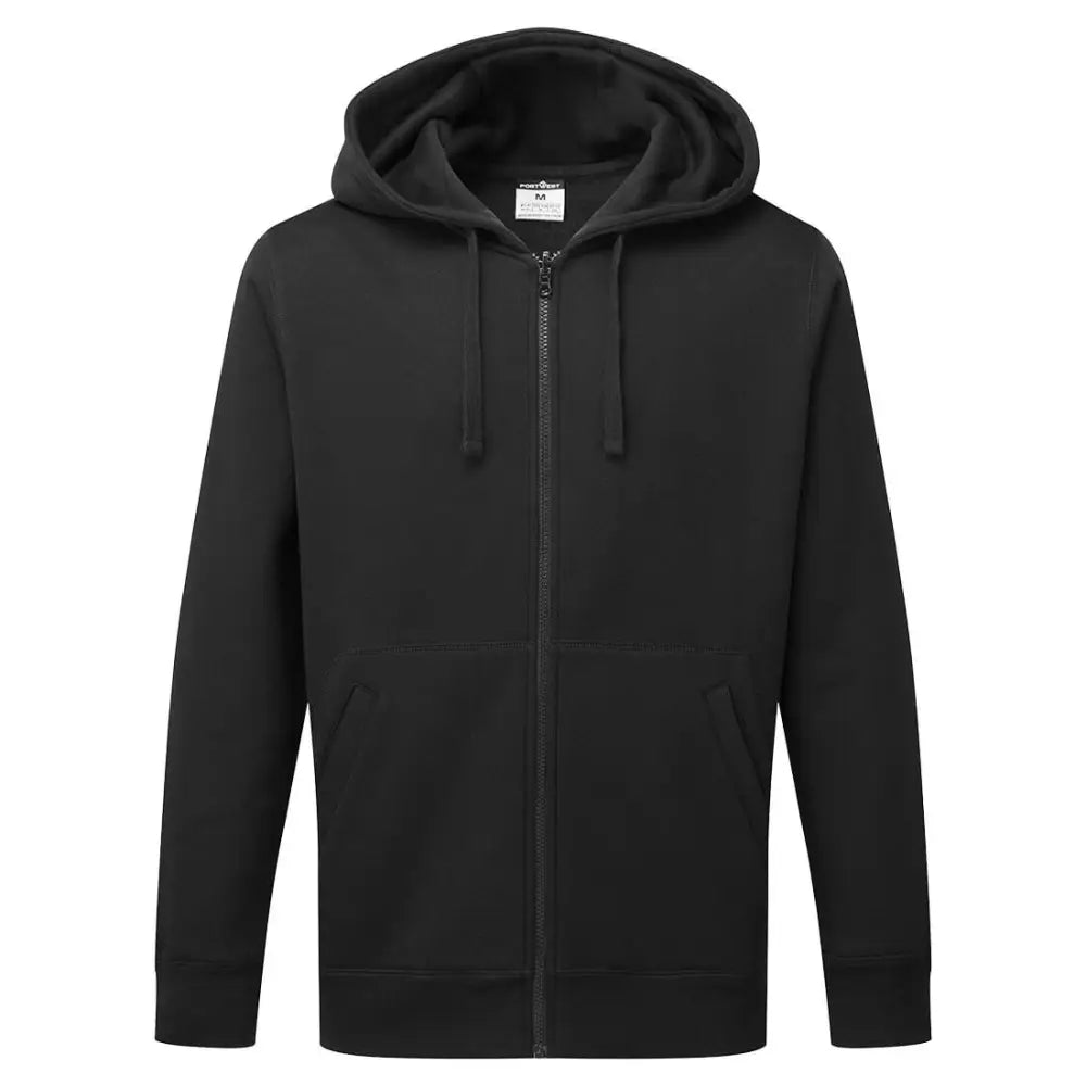 Portwest Zipped Hoodie - Black / L