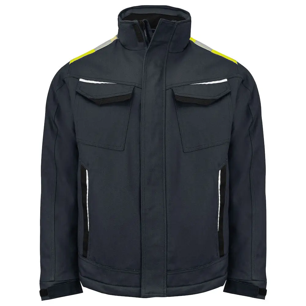 ProJob 5438 PADDED JACKET COTTON - Black/Yellow / 4XL