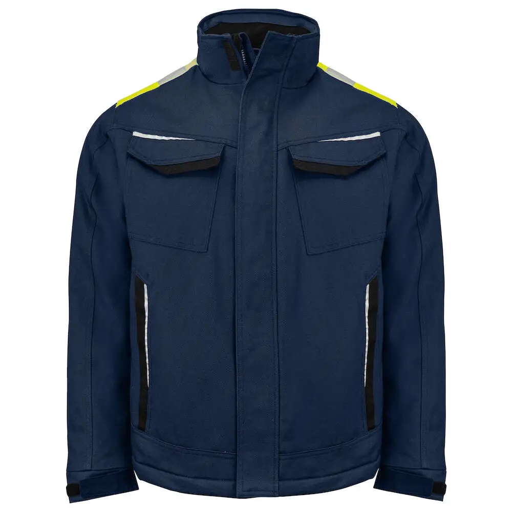 ProJob 5438 PADDED JACKET COTTON - Navy/Yellow / 4XL