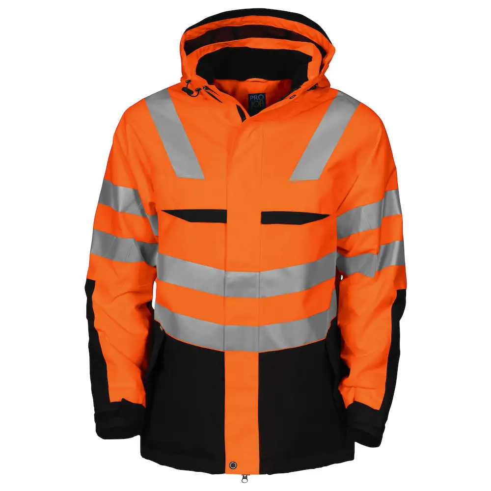ProJob 6418 PADDED JACKET EN ISO 20471 CLASS 3 - Orange/Black / 4XL