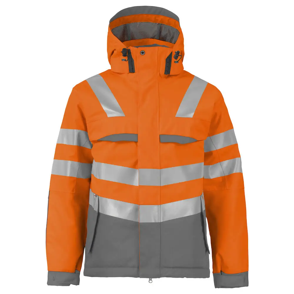 ProJob 6422 PADDED JACKET EN ISO 20471 CLASS 3 - Orange/Grey / 4XL