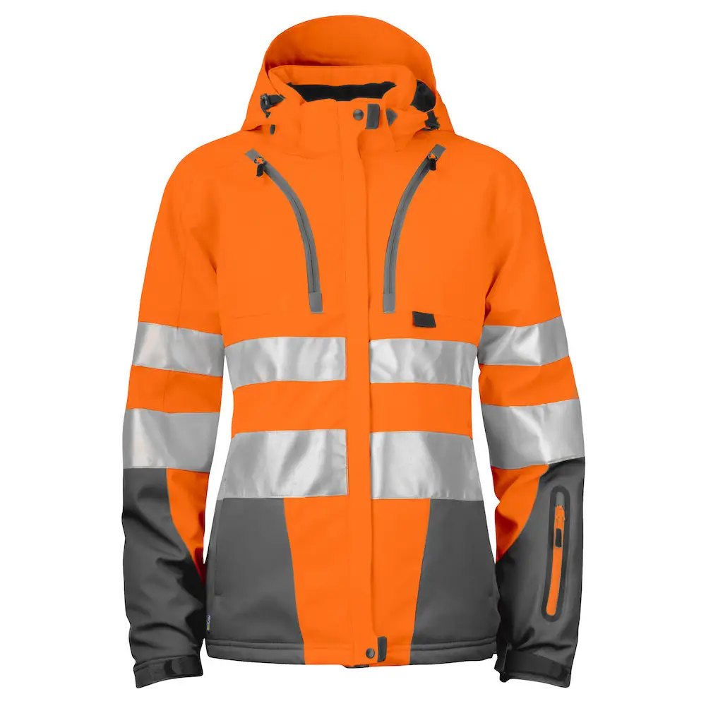 ProJob 6424 PADDED JACKET WOMEN´S EN ISO 20471 CLASS 3/2 - Orange/Grey / S