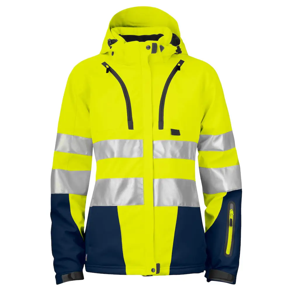 ProJob 6424 PADDED JACKET WOMEN´S EN ISO 20471 CLASS 3/2 - Yellow/Navy / XS