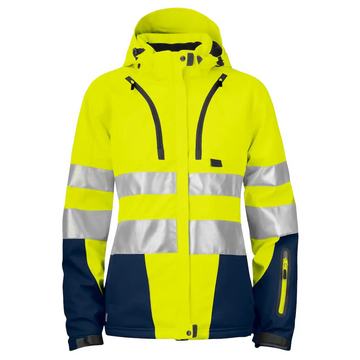 ProJob 6424 PADDED JACKET WOMEN´S EN ISO 20471 CLASS 3/2 - Yellow/Navy / XS