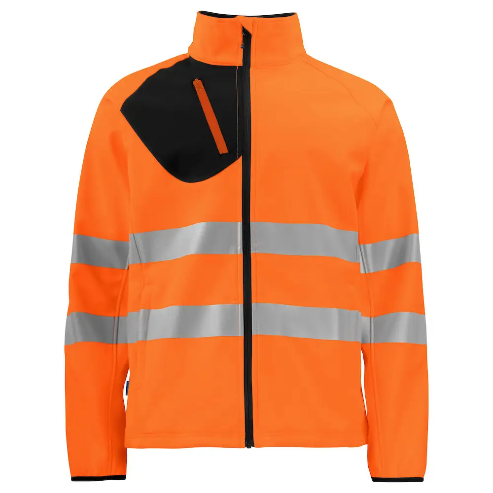 ProJob 6432 SOFTSHELL JACKET EN ISO 20471 CLASS 3/2 - Orange/Black / 4XL