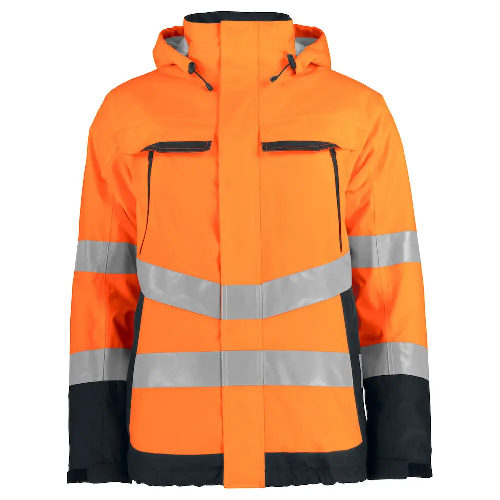 ProJob 6441 PADDED FUNCTIONAL JACKET EN ISO 20471 CLASS 3 - Orange/Black / 4XL