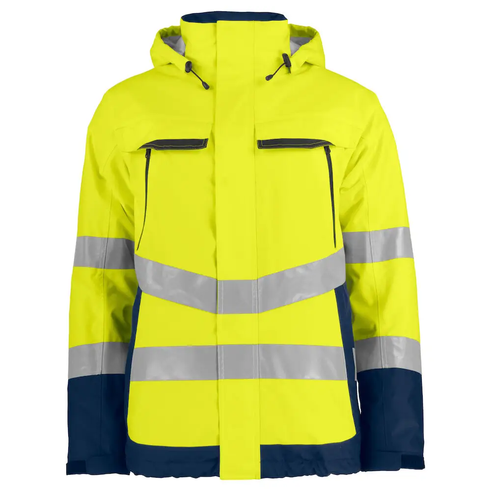 ProJob 6441 PADDED FUNCTIONAL JACKET EN ISO 20471 CLASS 3 - Yellow/Navy / 4XL