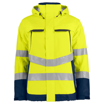 ProJob 6441 PADDED FUNCTIONAL JACKET EN ISO 20471 CLASS 3 - Yellow/Navy / 4XL