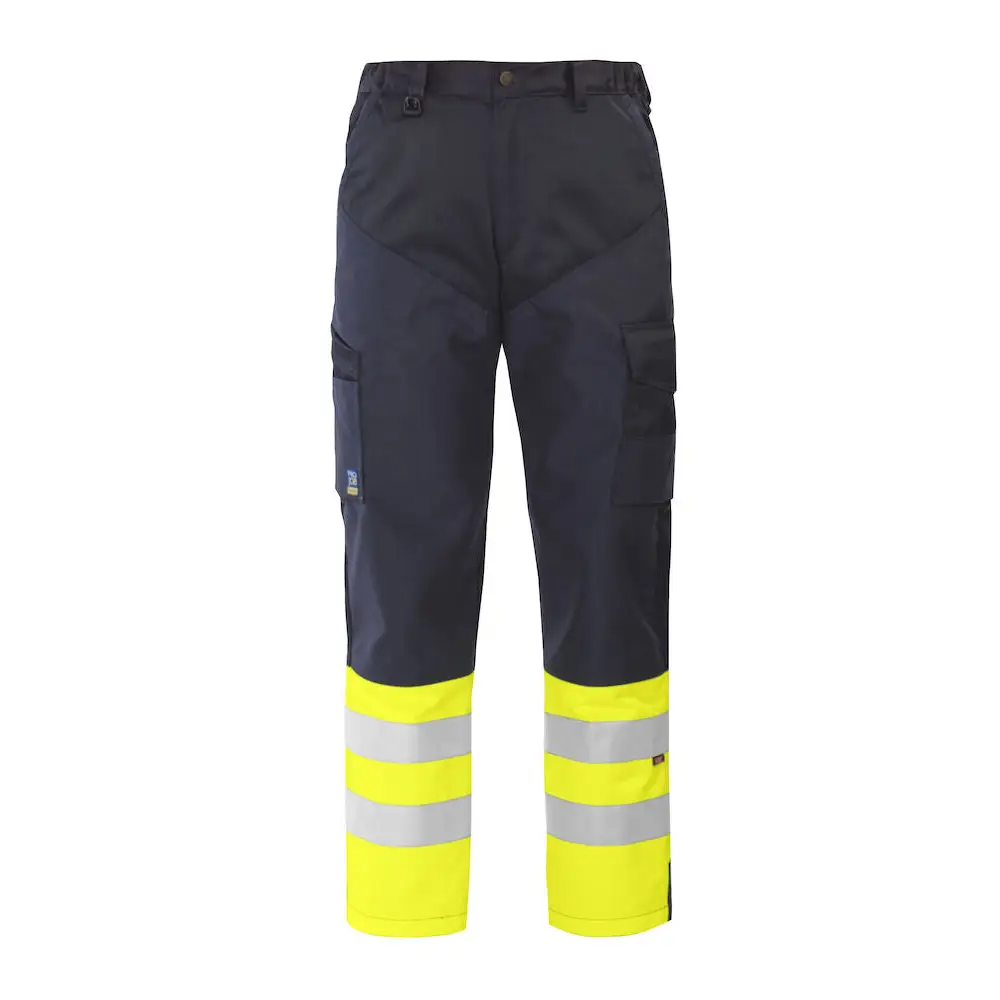 ProJob 6507 DRIVER PANTS EN ISO 20471 CLASS 1 - Yellow/Navy / D100